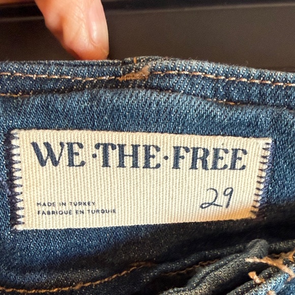We The Free Level Up Slit Bootcut  Blue Jeans Size 29 - Picture 2 of 12